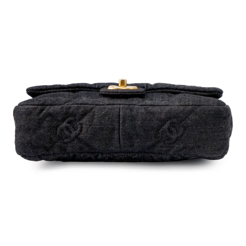 CHANEL Fabric One Shoulder Handbag, Crossbody Bag Women's Black-3