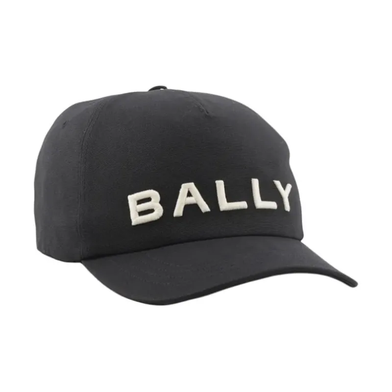 BALLY Logo embroidered Cotton Baseball Cap-3