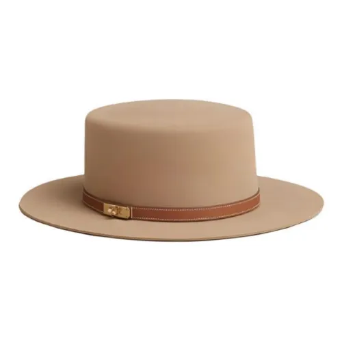 HERMES Metal Top Hats Women's Beige