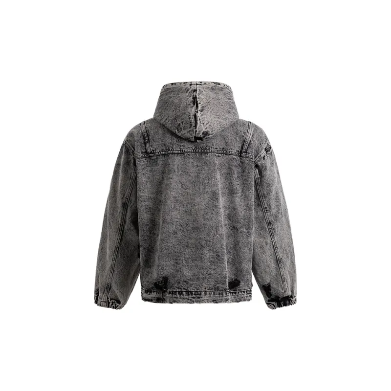 BING Jackets Coats Unisex Washed Gray-1