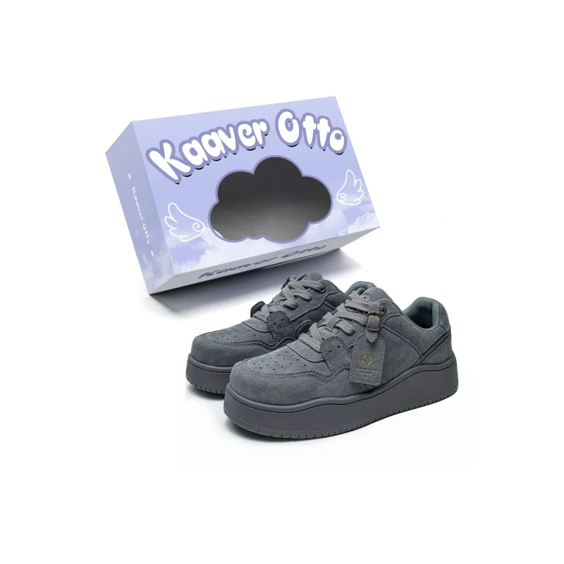 KAAVER OTTO Low Top Skateboard Shoes Women's Gray-0