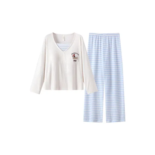 Sleeping Beauty Pajama Set Women's Pink Blue