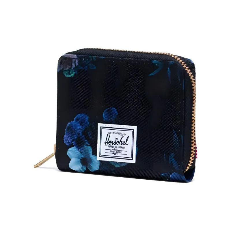 Herschel Recycled Polyester Wallet Unisex Black & Blue-1