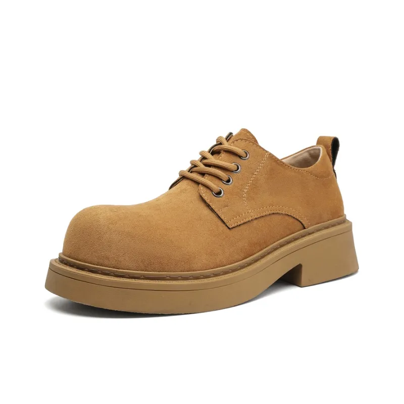 PAVEA Anti-Slip Wear-Resistant Low-Top Casual Shoes Unisex Apricot-1