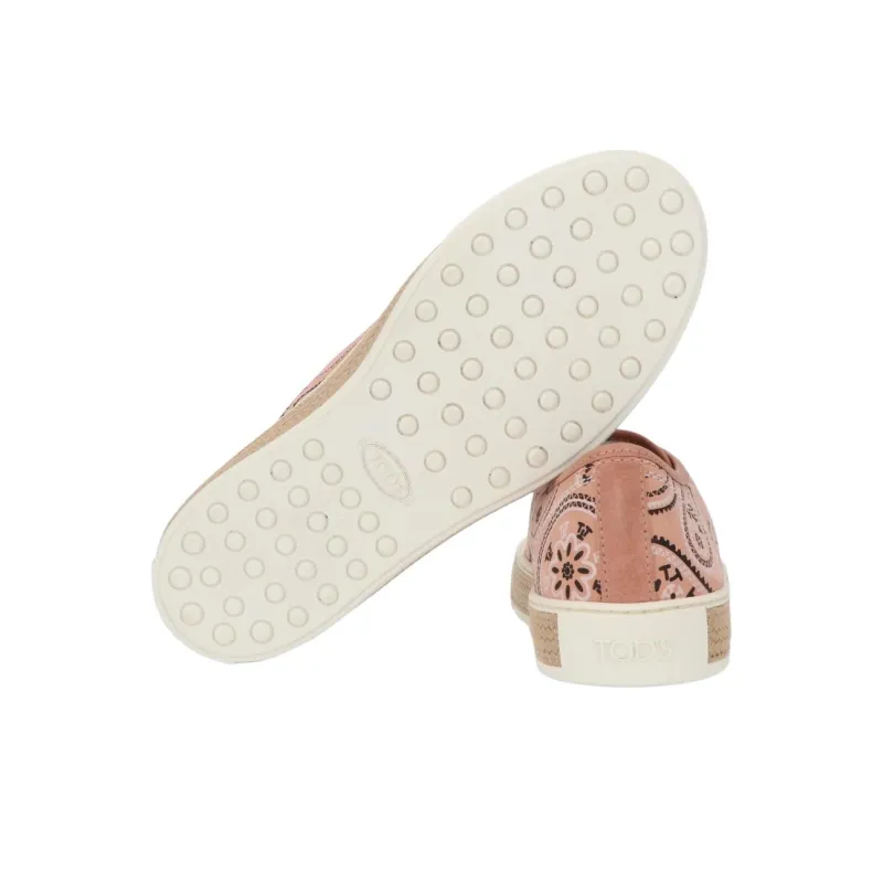 TOD'S Low Top Skateboard Shoes Women's Pink-5