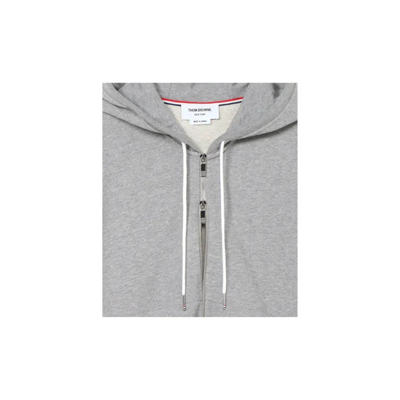 THOM BROWNE 4 Bar Stripe Zip up Hoodie-3