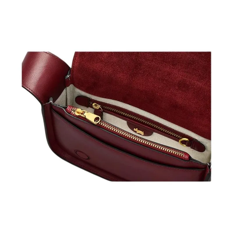 RADLEY Cow Leather Shoulder Bag Medium Size Women's Red-2