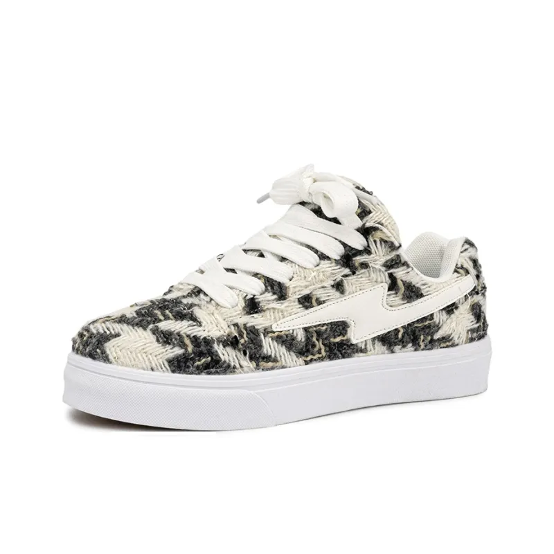 BEIER Lightning Collection Unique And Versatile Classic Vintage Cushioning Balance Low-Top Skateboard Shoes Unisex-8