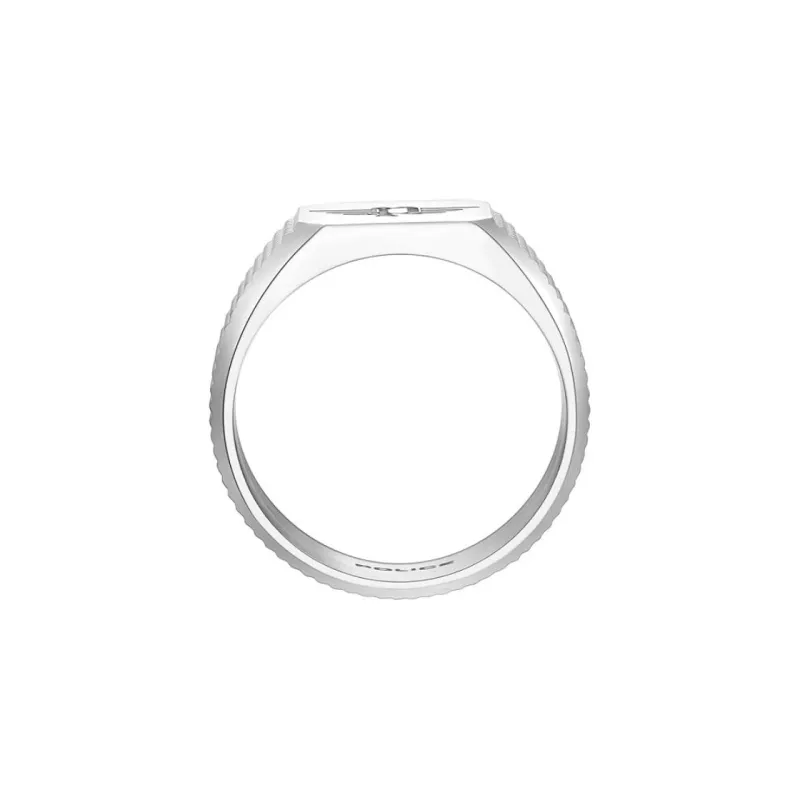 Police Stainless Steel, Silver Rings Men's Silver-2