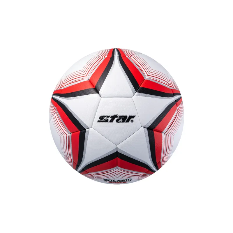 Star Size 5 Ball Soccer PU Seamless Thermal bonding Unisex Red White-4