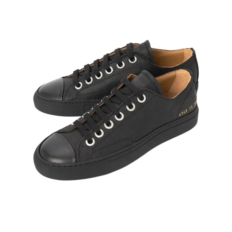 COMMON PROJECTS Low Top Canvas Shoes Women's Black-1