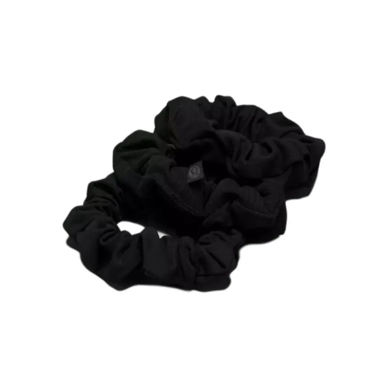 Lululemon Cotton, Polyester, Rayon, Polyurethane Hair Tie Women's Black-0