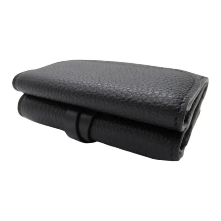 Chloe Leather Wallet Mini Women's Black-2