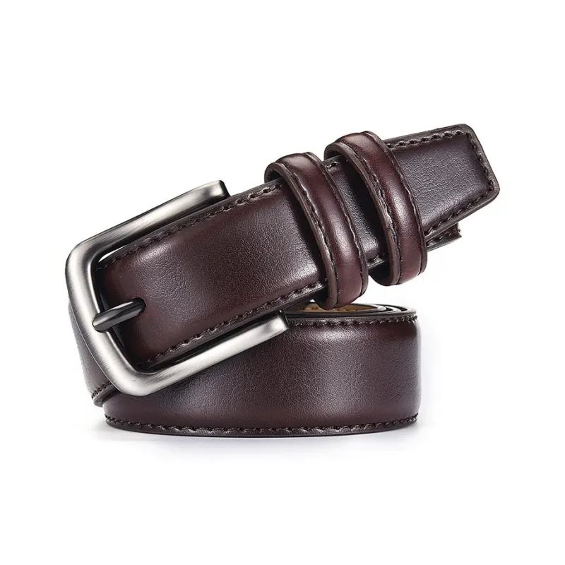 Yalu Cow Split Leather Belts Men's 3.1cm-0