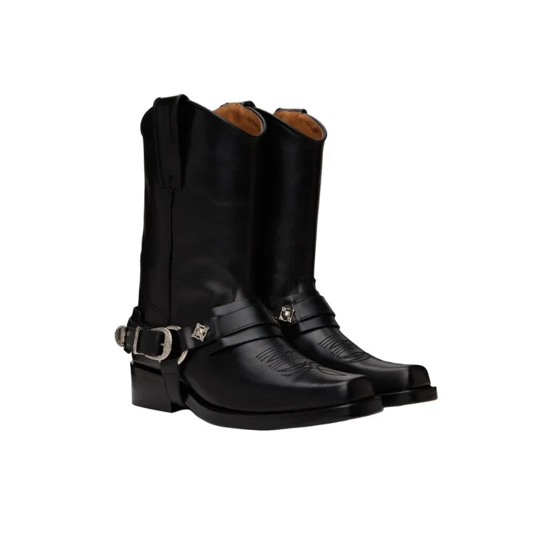 TOGA VIRILIS Ankle Boots 4cm Men's Black-2