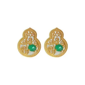 CARAT'S DIARY Colored Glaze Stud Earrings Women's