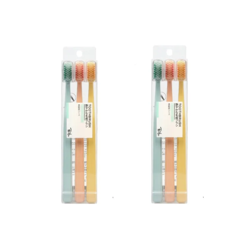 CHENYISHENG Spiral Bristle Toothbrush 3 Pcs Matte Slip Resistant Handle With Sleeve Adults Soft Bristle Toothbrush-4