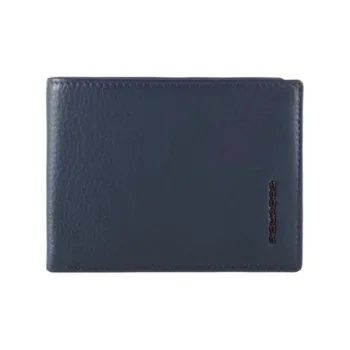 PIQUADRO Leather Wallet Men's Blue