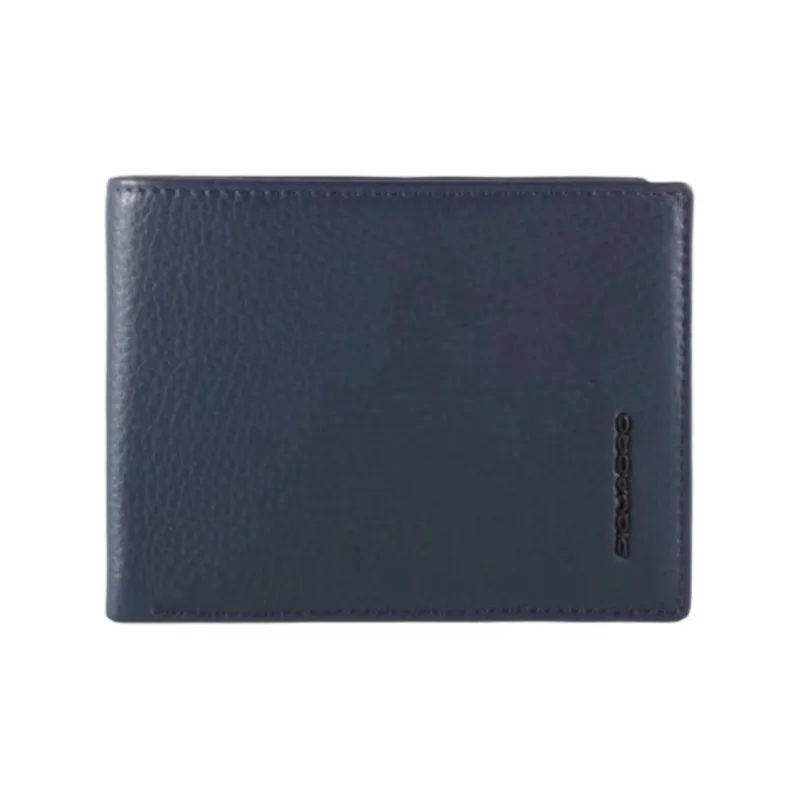 PIQUADRO Leather Wallet Men's Blue-0