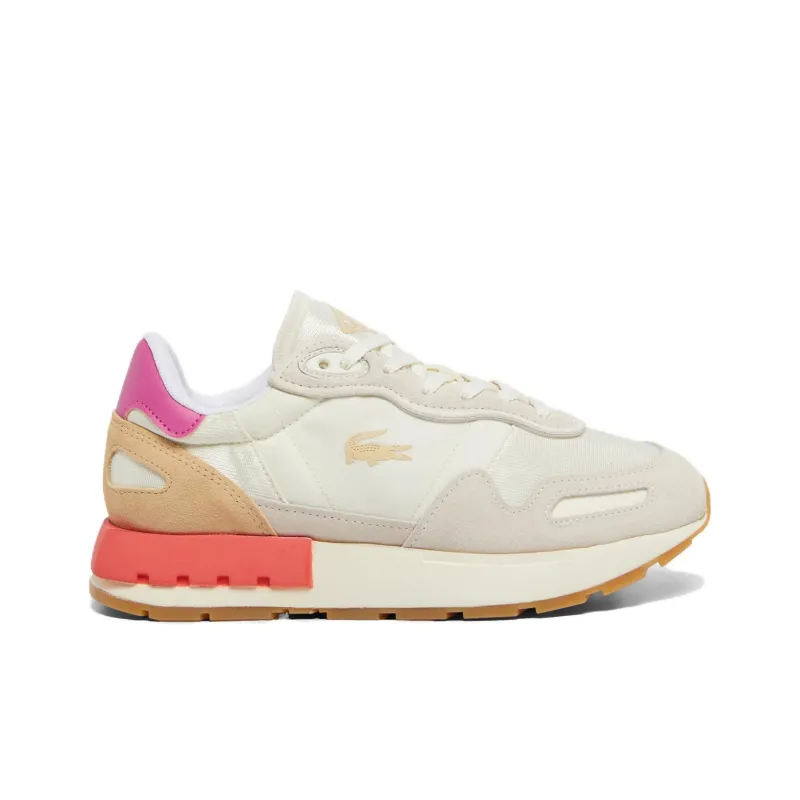LACOSTE Anti-Slip Wear-Resistant Low-Top Casual Running Shoes Women's Beige-1