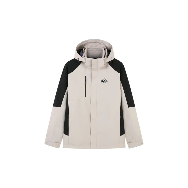 Quiksilver Hiking Water-Resistant Windproof Water-Repellent Rainproof Windbreaker Jacket Unisex-16