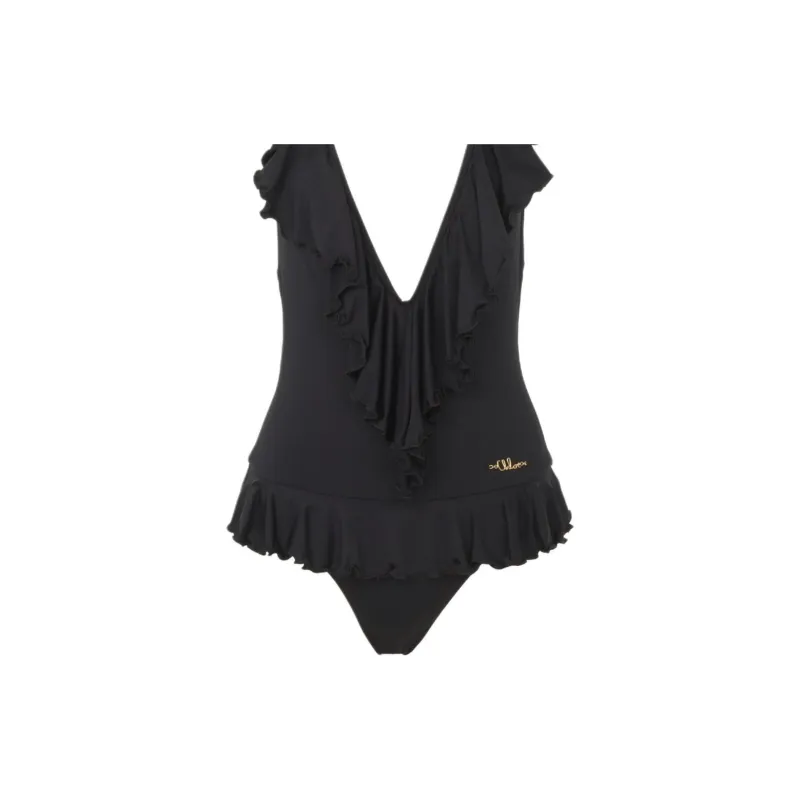 Chloé Ruffled V neck Swimsuit-1