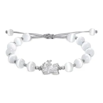 KUMET Glass Cat Eye Bracelets Women's