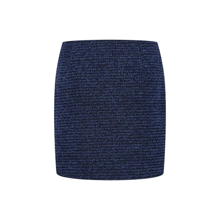 URBAN REVIVO Denim Short Skirts Women's Navy Blue-1