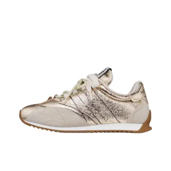 DIOR D Sketch Low Top Casual Shoes Women's Gold