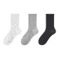 3 Pack (White+Light Gray+Dark Gray)