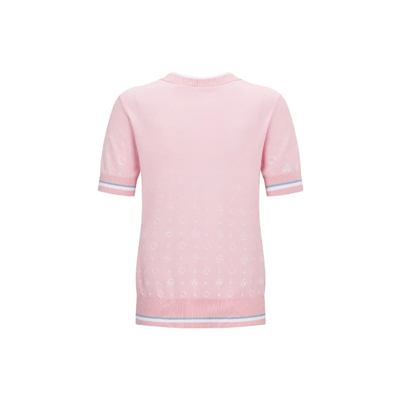 RARE Short-Sleeved Sweater Women's Pink-2