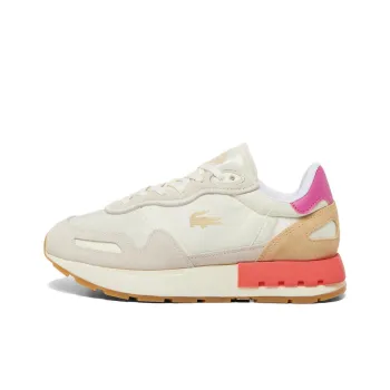 LACOSTE Anti-Slip Wear-Resistant Low-Top Casual Running Shoes Women's Beige