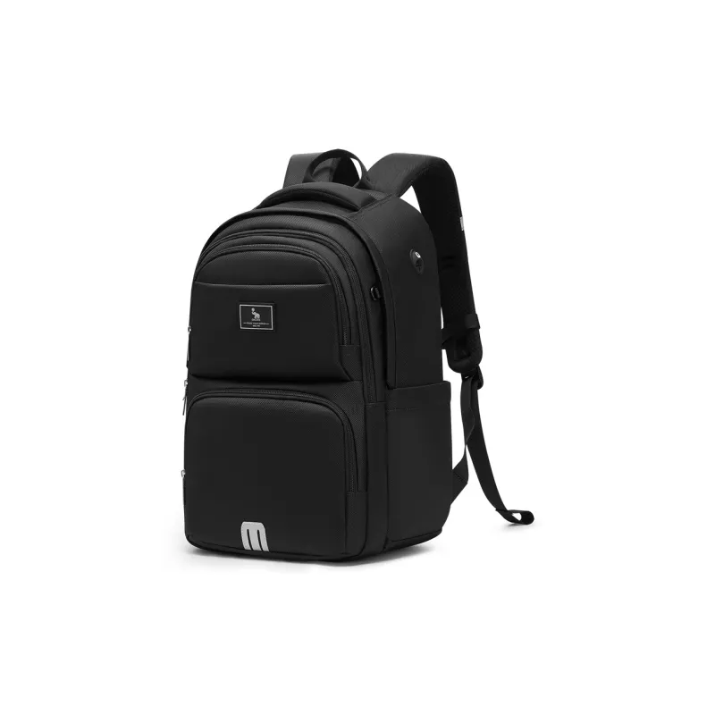 OIWAS Fabric Travel Backpack Laptop Bag Students Backpack Regular Unisex Black/Blue-1