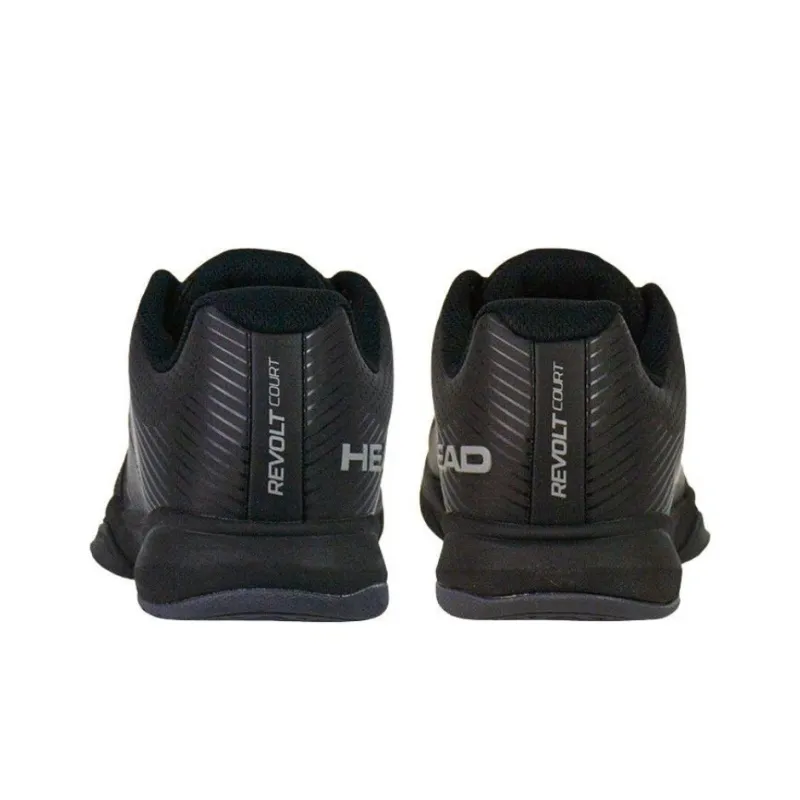 HEAD Anti-Slip Wear-Resistant Low-Top Tennis Shoes Men's Black-1