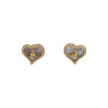 Vivienne Westwood Brass Stud Earrings Women's Rose Gold