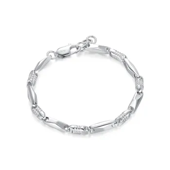 YUDIAN S999 Fine Silver Pure Silver Bracelets Men's