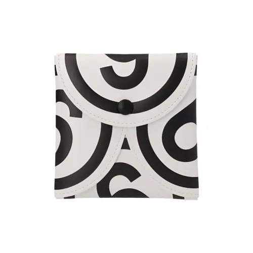 MM6 Maison Margiela Leather Wallet Women's Black White