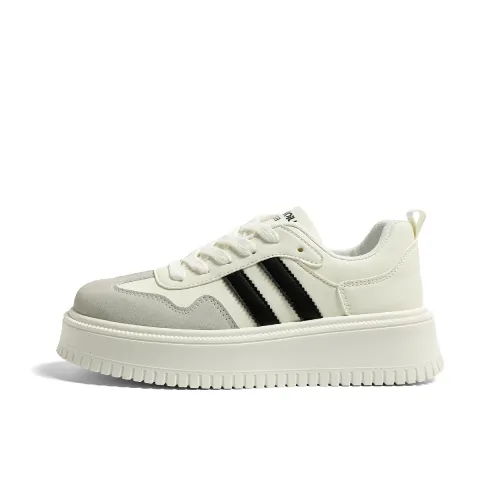 HUANQIU Anti Slip And Wear Resistant Height Increasing Low Top Skateboard Shoes Women's