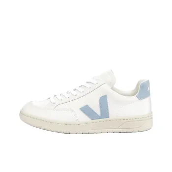 VEJA V 12 Low Top Skateboard Shoes Unisex White Blue