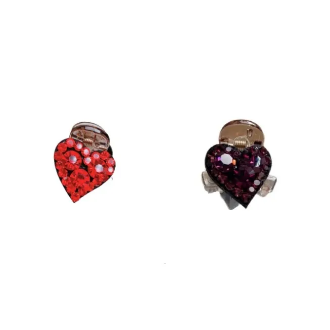 ZWU Acrylic Crystal Hair Clips Women's-31