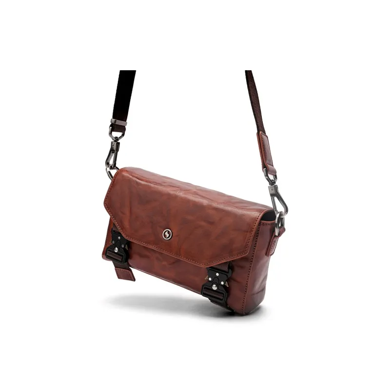Sharkborough Top Grain Cow Leather Shoulder Bag Medium Size Men's Multicolor-9