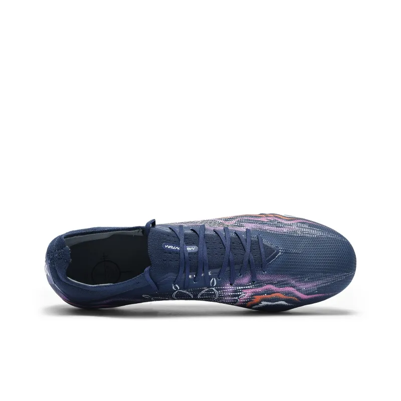 KELME Shadow 2.0 MG Rubber Short Studs Cushioning Rebound Soccer Shoes Unisex Dark Blue-3