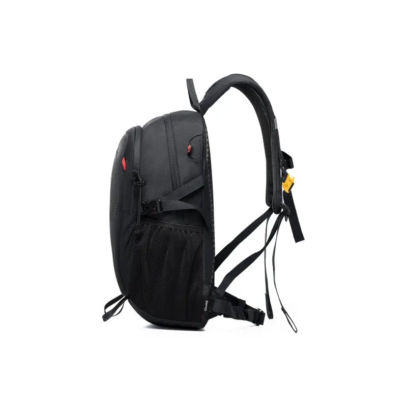 OIWAS Fabric Mountaineering Bag Backpack Regular Unisex Black/Dark Blue/Dark Gray-3