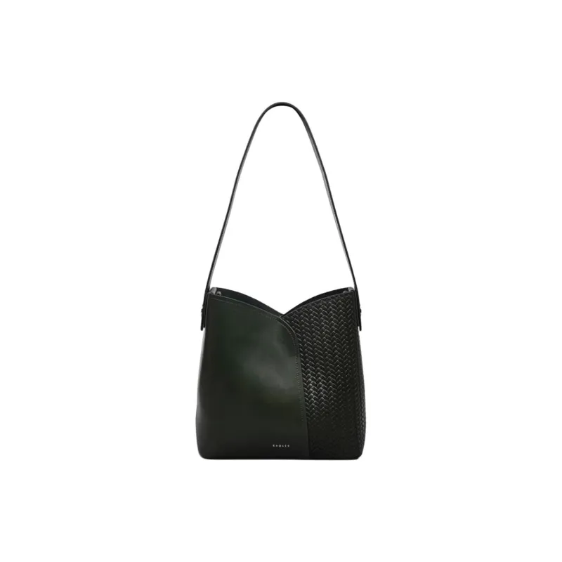 RADLEY Cow Leather Bucket Bags Shoulder Bags Medium Size Women's Green-0