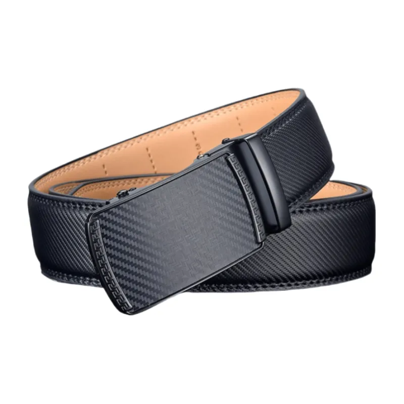 Yalu Cow Split Leather Belts Men's 3.5CM-1
