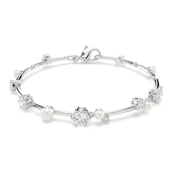 Swarovski Rhodium Plated Bracelets Women's Silver