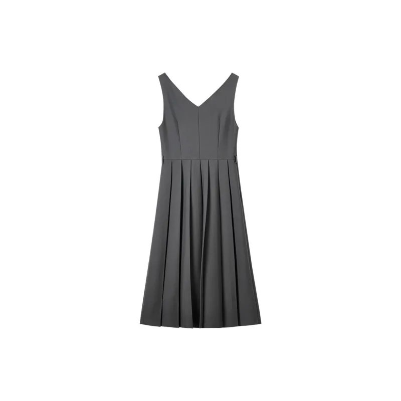 SENTUBILA Sleeveless Dress Women's Dark Gray-1