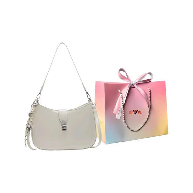 Yalu PU Crossbody Bag, Shoulder Bag Regular Women's Pink/White/Black/Beige Gray-7