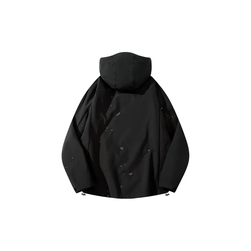 BOBBY ABLEY Water-Resistant Windproof Wear-Resistant Windbreaker Jacket Unisex Dragon Scales Yellow-4