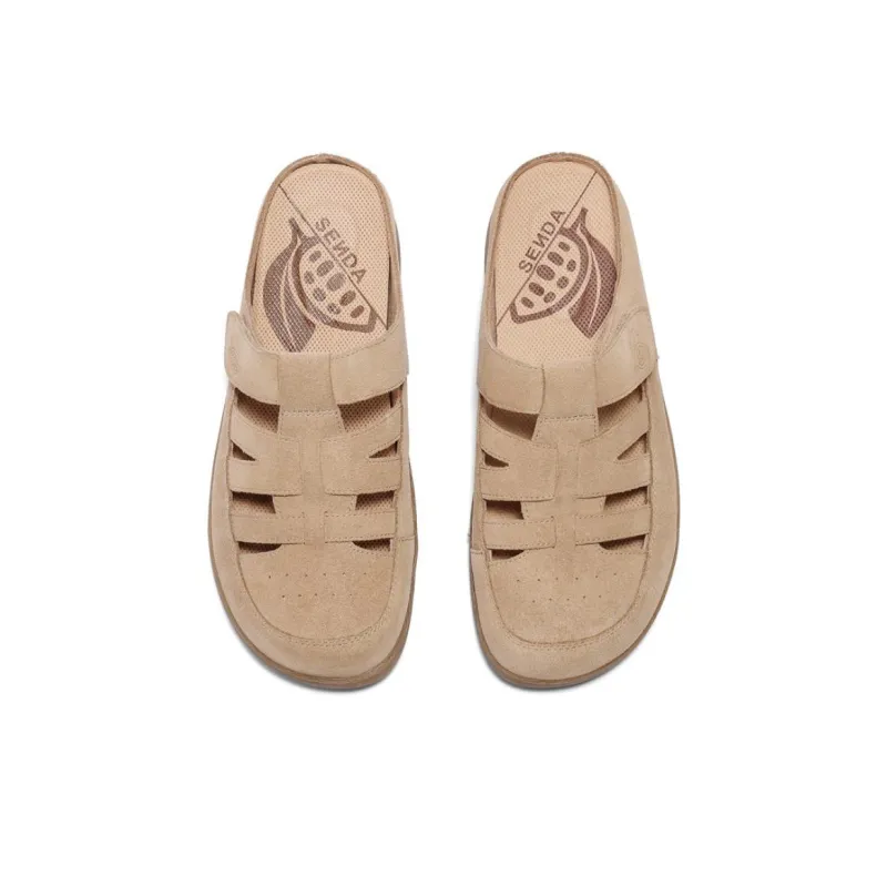 Senda Rubber Sole Abrasion-Resistant Wrap-toe Slippers Women's-10